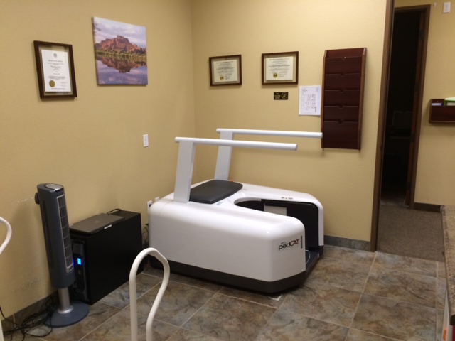 This foot and ankle specialty facility placed the pedCAT in a small room.