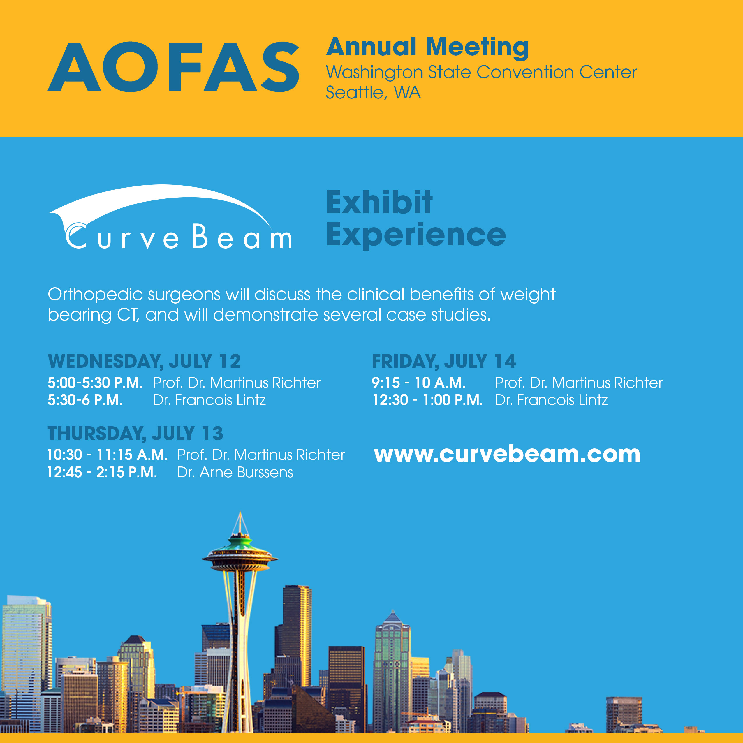AOFAS Annual Meeting info graphic