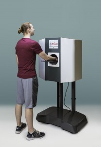 The CurveBeam InReach plugs into a standard wall outlet and is self-shielded.